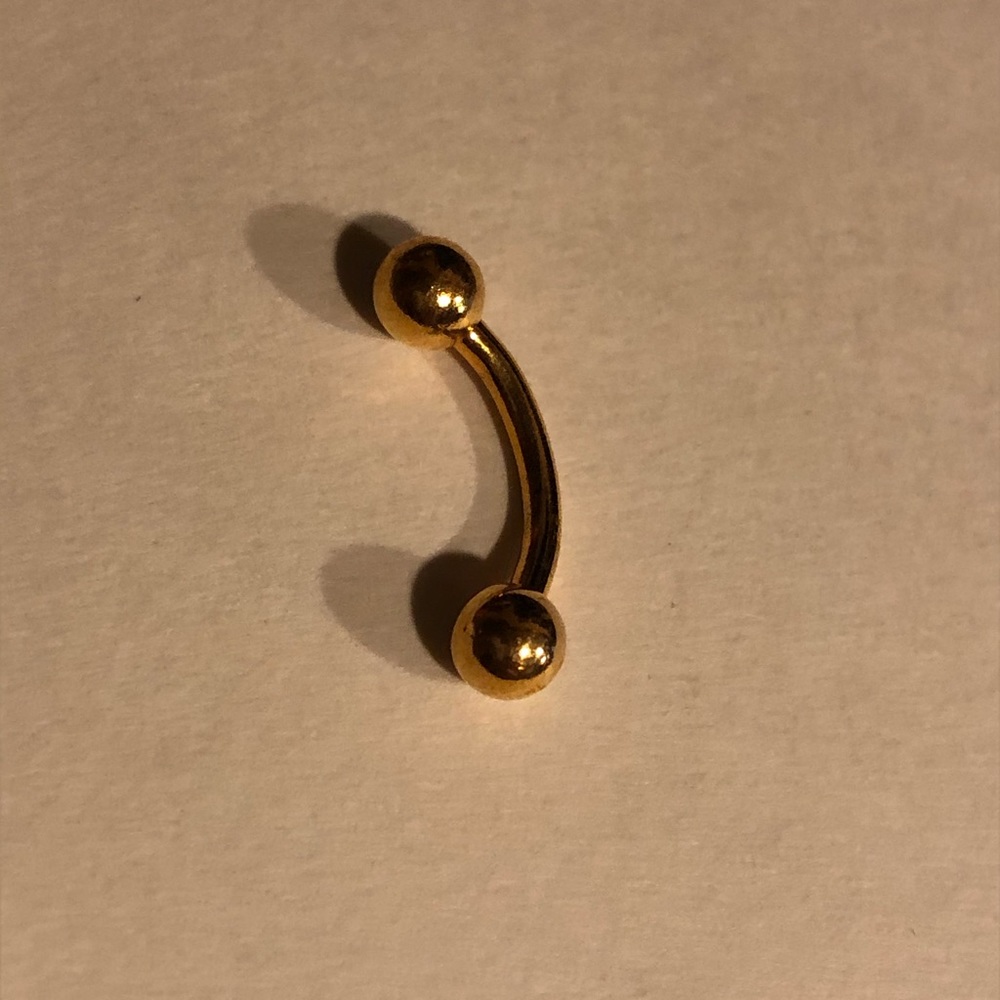 10 pack. Gold plated body jewelry